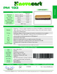 Novacart PM193 Specsheet