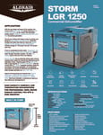 STORM 1250 GREEN DEHUMIDIFIER spec sheet