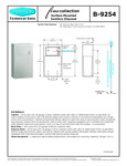 Bobrick B-9254 Specsheet