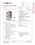 Convotherm 20.10 ET EB Spec Sheet