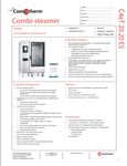 Convotherm 20.20 ET Spec Sheet Convotherm 20.20 ET Spec Sheet