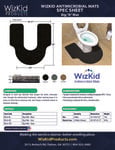 WizKid Antimicrobial Big A Commode Mat SpecSheet