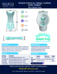 WizKid Splash Mini Hog Urinal Screen Spec Sheet