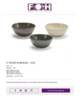 Front of The House DBO143DGP23 Kiln? 21 oz. Sage Round Porcelain Bowl - 12/Case Front of The House DBO143DGP23 Kiln? 21 oz. Sage Round Porcelain Bowl - 12/Case