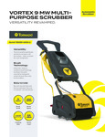 Tornado TS050-W09-U Vortex 9" Corded Walk Behind Cylindrical Floor Scrubber Spec Sheet Tornado TS050-W09-U Vortex 9" Corded Walk Behind Cylindrical Floor Scrubber Spec Sheet