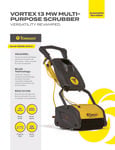 Tornado TS050-W09-U Vortex 9" Corded Walk Behind Cylindrical Floor Scrubber Spec Sheet
