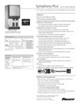 Follett Symphony Plus 12 CI Specsheet Follett Symphony Plus 12 CI Specsheet