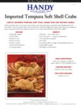 Handy Jumbo Tempura Breaded Soft Shell Crab Specsheet Handy Jumbo Tempura Breaded Soft Shell Crab Specsheet