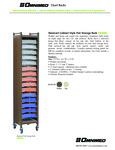 Omnicart Cabinet Style Flat Storage Rack #264565 Spec Sheet Omnicart Cabinet Style Flat Storage Rack #264565 Spec Sheet
