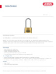 ABUS 180IB/50HB63 Combination Lock Specsheet