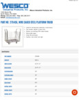 Wesco Wire Caged Steel Platform Truck Spec Sheet