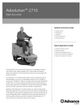 ADVANCE ADVOLUTION™ 2710 spec sheet ADVANCE ADVOLUTION™ 2710 spec sheet