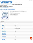 Wesco Deluxe 2-Shelf Plated Wire Mail Cart Specsheet Wesco Deluxe 2-Shelf Plated Wire Mail Cart Specsheet