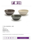 Front of The House DBO153DGP22 Kiln? 28 oz. Sage Oval Porcelain Bowl - 6/Case Front of The House DBO153DGP22 Kiln? 28 oz. Sage Oval Porcelain Bowl - 6/Case