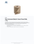 Tork Universal Matic® Natural Kraft 1-Ply Paper Towel Roll, 700 Feet / Roll Tork Universal Matic® Natural Kraft 1-Ply Paper Towel Roll, 700 Feet / Roll