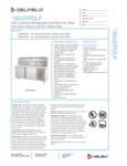 Delfield 18648PDLP, 18672PDLP Specsheet