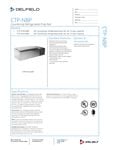 Delfield Countertop Prep Rail Spec Sheet