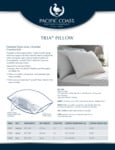 Focus Hospitality_PCF_TriaPillow_Spec Sheet Focus Hospitality_PCF_TriaPillow_Spec Sheet