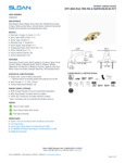 Sloan 5093365658BT Specsheet Sloan 5093365658BT Specsheet