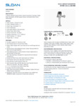 FLUSHOMETER SENSOR TOP SPD ECOS 1.28 GPF spec sheet FLUSHOMETER SENSOR TOP SPD ECOS 1.28 GPF spec sheet