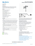 FLUSHOMETER SENSOR ROYAL DUAL FILT 0.125 GPF spec sheet FLUSHOMETER SENSOR ROYAL DUAL FILT 0.125 GPF spec sheet