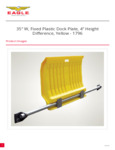 35_W_Fixed_Plastic_Dock_Plate_4_Height_Difference_Yellow_1796 35_W_Fixed_Plastic_Dock_Plate_4_Height_Difference_Yellow_1796