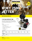 Karcher K-Jet Specsheet Karcher K-Jet Specsheet