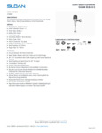FLUSHOMETER SENSOR SLOAN EXPSD SINGLE 0.5 GPF spec sheet FLUSHOMETER SENSOR SLOAN EXPSD SINGLE 0.5 GPF spec sheet