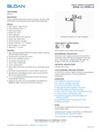 FLUSHOMETER SENSOR ROYAL EXPSD 1.6 GPF spec sheet