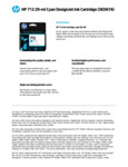 HP 712 29ML CYAN DESIGNJET INK CARTRIDGE HP 712 29ML CYAN DESIGNJET INK CARTRIDGE