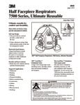 3M Half Facepiece Respirators 7500 Series Technical Specsheet