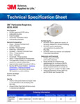 3M N100 Particulate Respirator 8233 Specsheet
