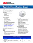 3M N95 Particulate Respirator 8200 Specsheet