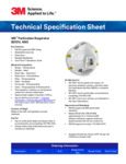 3M N95 Particulate Respirator 8210V Specsheet