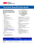 3M N95 Particulate Respirator 8214 Specsheet 3M N95 Particulate Respirator 8214 Specsheet