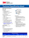 3M P95 Particulate Respirator 8271 Specsheet
