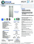 Hoshizaki DT1A-HS Spec Sheet Hoshizaki DT1A-HS Spec Sheet