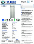 Hoshizaki F1A-HS Spec Sheet