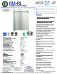 Hoshizaki F2A-FS Spec Sheet
