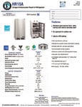 Hoshizaki HR15A Spec Sheet