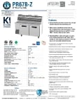 415PR67BZ_Hoshizaki PR67B-Z.SpecSheet.pdf 415PR67BZ_Hoshizaki PR67B-Z.SpecSheet.pdf