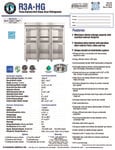 Hoshizaki R3A-HG Spec Sheet
