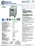 Hoshizaki SR27A-8 Spec Sheet