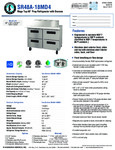 Hoshizaki SR48A-18MD4 Spec Sheet Hoshizaki SR48A-18MD4 Spec Sheet