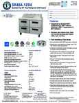 Hoshizaki SR48A-12D4 Spec Sheet