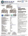 Hoshizaki SR72A-12 Spec Sheet