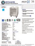 Hoshizaki UF27A-GLP01 Spec Sheet Hoshizaki UF27A-GLP01 Spec Sheet