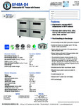 Hoshizaki UF48A-D4 Spec Sheet Hoshizaki UF48A-D4 Spec Sheet
