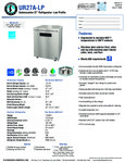 Hoshizaki UR27A-LP Spec Sheet