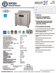 Hoshizaki WR36A Spec Sheet